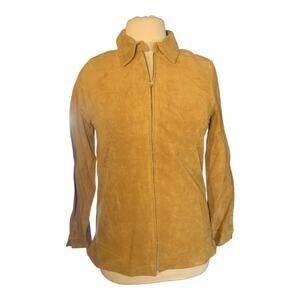 Vintage Yvonne Marie Suede Tan Leather Jacket 10